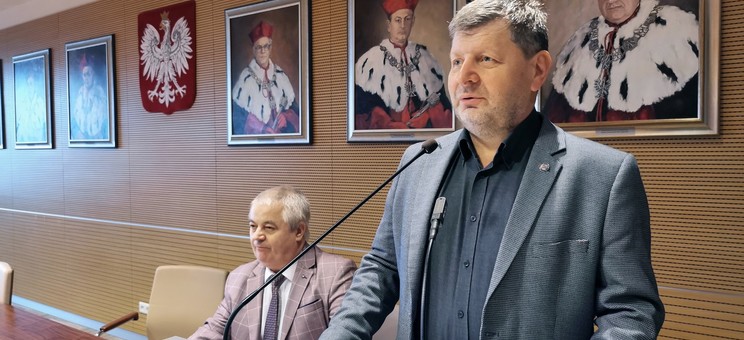 Przemawia JM Rektor prof. dr hab. inż. Piotr Koszelnik